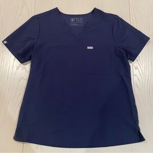 FIGS Catarina Scrub Top FW1000 (Navy #1227) - Size Large